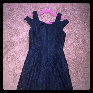 Dark Blue and Black Dress